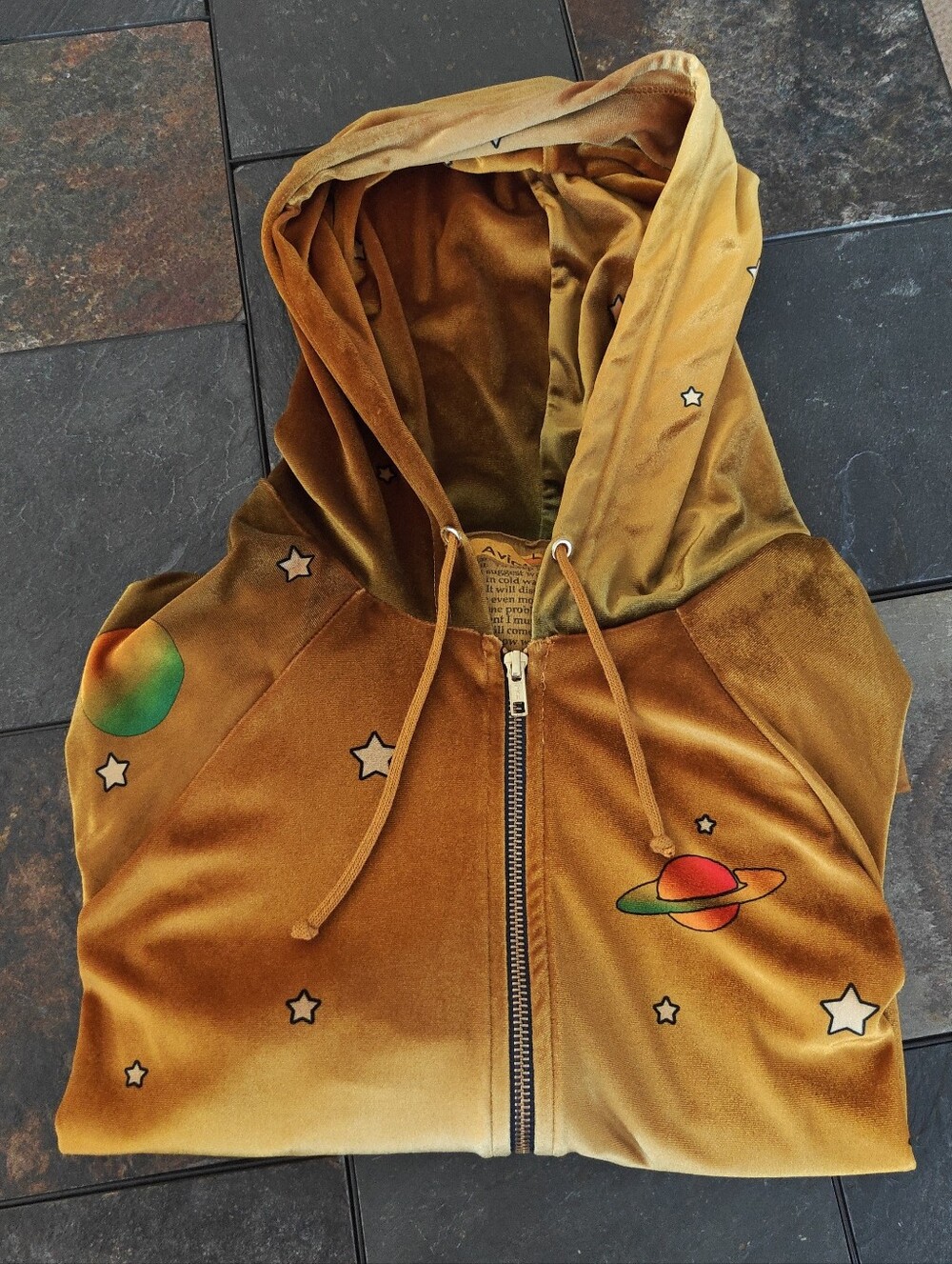 Aviator Nation velvet celestial hoodie oversized L - Picture 11 of 11